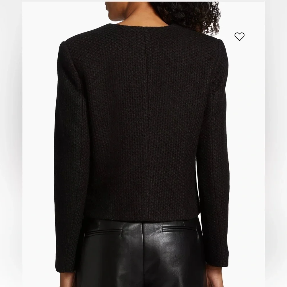 NWT Anine Bing Black Anitta Woven Jacket Size Small